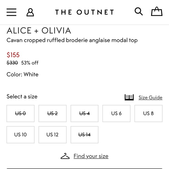Alice + Olivia Cavan Embroidered Lace Top - Picture 5 of 5